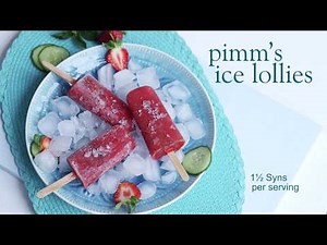 Slimming World Pimm's ice lollies recipe