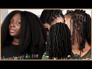 Mini twists for natural hair growth