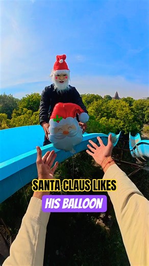 Santa Claus Likes His Balloon🎈💦#parkour#spiderman#water#jump#support#viral#jodhpur#india #pov#funny