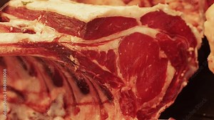 CloseUp of Marbled Wagyu Beef Meat Texture, Ideal for Cooking Enthusiasts and Food Lovers