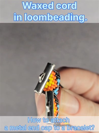 How to Attach a Metal End Cap in Bead Weaving