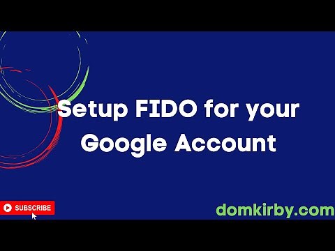 Setup FIDO2 Authentication with your Personal Google Account
