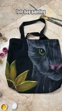 Tote bag painting 🎨#art