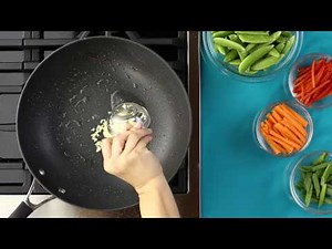 Pork Stir Fry with Peppers, Carrots, Sugar Snap Peas | Circulon® Gourmet Cookware