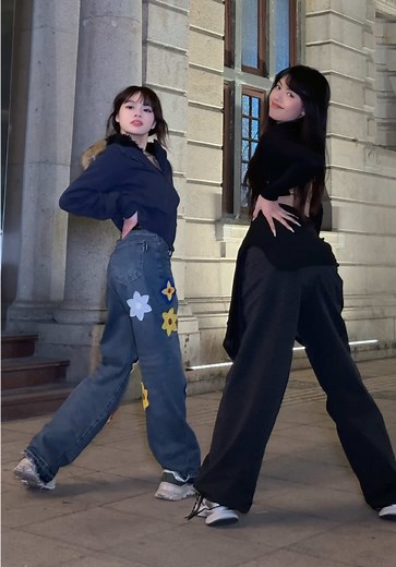 Dance Routine Performance in Classy Outdoor Setting