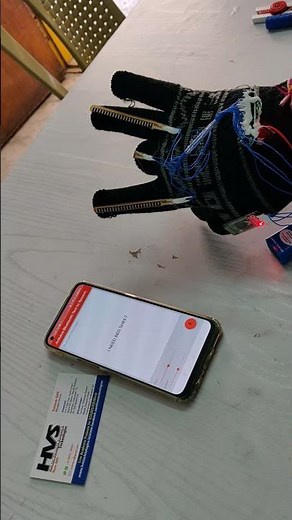 Smart Glove - Translate Gesture to Text and Text to speech through Bluetooth using Arduino#ece