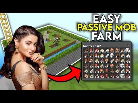 Best EASY Passive Mob Farm For Minecraft 1.21! Minecraft Bedrock