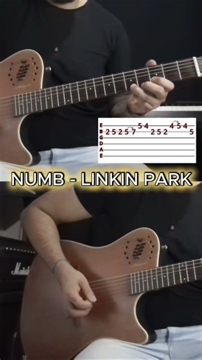 Como Tocar NUMB - Linkin Park: Tutorial de Violão e Guitarra para INICIA (Riff de Introdução)