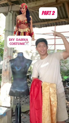PART 2 DIY DARNA COSTUME #Darna #costume #transformation #diy #mrfashionista #reelsviralシ | MR.Fashionista (Jazzlee Yamo Cailing)