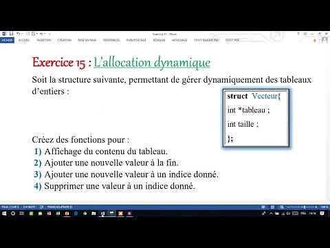 Exercice 15 sur l’allocation dynamique partie 1