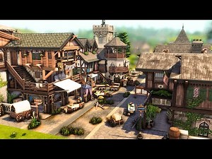 Medieval Town Street | The Sims 4 - Speed Build (NO CC)