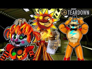 Sun and Glamrock Freddy TEARDOWN FNAF Sister Location