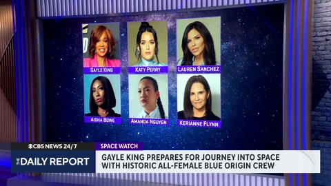 Gayle King prepares for Blue Origin space flight