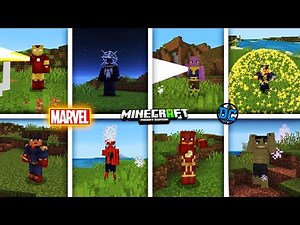 🔥INSTALL THIS NEW MARVEL HEROES MOD FOR MINECRAFT PE 😍| (1.21+)