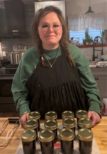Canning Homemade Blueberry Jam #jam #canning #canningtiktok #homemade #largefamily #kitchen #mom #blueberry #cooking #homestead #homesteading #foryoupage #fy