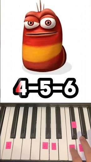 How To Play Oi Oi Oi Red Larva Song on Piano #shorts
