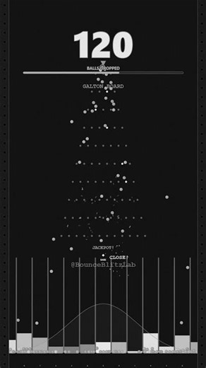 Galton Board but it's a Silent Film | Probability in Black & White