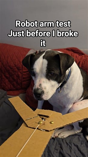 Robot claw test before adding claw, which was way too heavy.