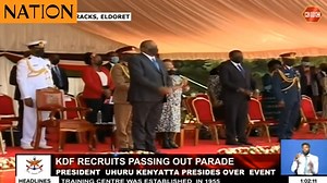 51K views · 733 reactions | President Uhuru awards KDF recruits at Moi Barracks pass-out parade | Nation | Facebook