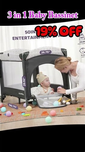 3-in-1 Baby Bassinet & Bedside Sleeper