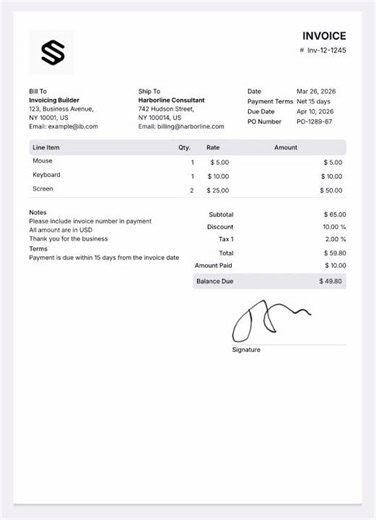 100% Free Invoice Generator #freeinvoicegenerator