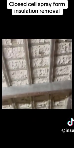 Closed cell insulation removal as the customer cant remortgage #sprayfoam #sprayfoamremoval #sprayfoamremovaluk ##foaminsulation #foaminsulation