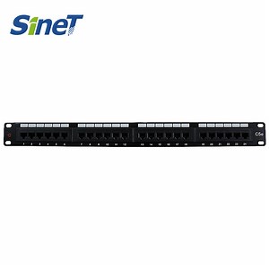 [Hot Item] 1u UTP Patch Panel 12/24 Ports UTP Rack Mount CAT6 Cat5e Patch Panel