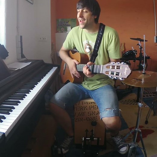 Johnny Cash - Ring of Fire (acoustic one man band cover)