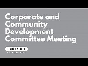 Corporate and Community Development Committee Meeting | September 2025