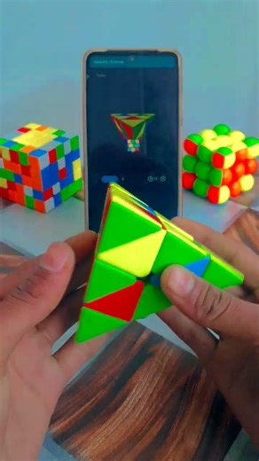 Solving a pyraminx cube#viral #shorts #Cubinglife1