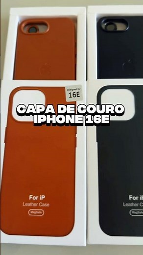 CAPA DE COURO IPHONE 16E #iphone16e #capa #proteção #celular