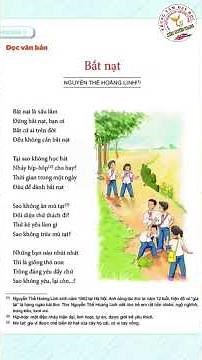 "Bullying" Poem - Nguyễn Thế Hoàng Linh | Poetry Reading | Literature Grade 6 - Connecting Knowle...