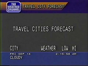 Weather Channel local forecast (1990)