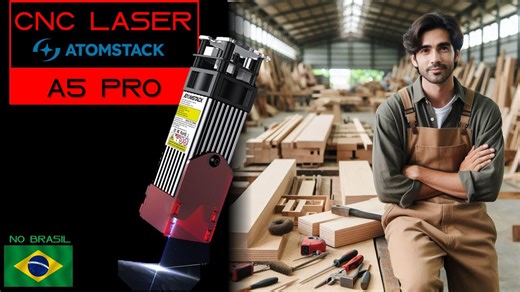 CNC Em Promoção No Brasil - O Modelo Mais Barato Da AtomStack - A5 Pro