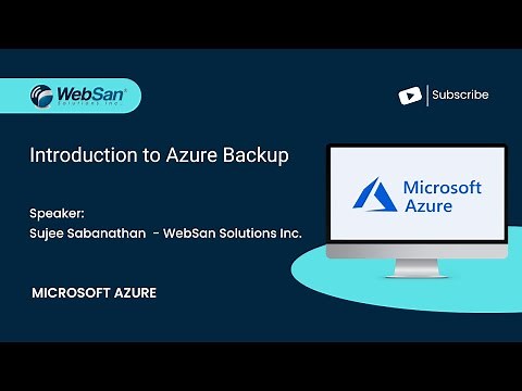 Introduction to Azure Backup