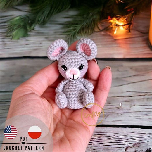 Crochet Mouse Pattern PDF | Amigurumi Little Mouse | Cute Mini Animal Toy | Beginner Friendly | Instant Download - Etsy
