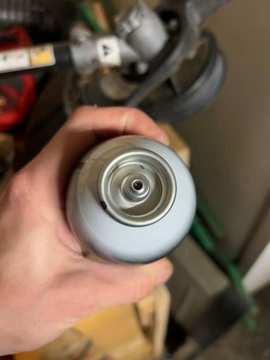 How to fix a broken nozzle on an aerosol can. Maybe