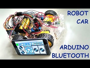 Smartphone Controlled Arduino 4WD Robot Car | Bluetooth Arduino Robot #3