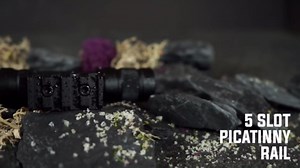 Monstrum Side Saddle Shell Holder for Mossberg 500/590/Shockwave | 12 Gauge | 200 Lumens Flashlight for Shotguns with Universal Barrel Mount | Bundle