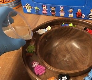 Making a Custom LEGO Disney Minifigure Bowl with Resin (🎥 by Nick Zammeti http://bit.ly/2QqXbsa) | Beyond the Brick