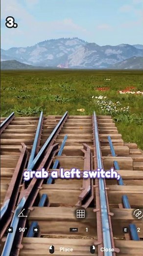 Building a Double Mainline Track in Railroads Online! 🚂🚂 #railroadsonline #tutorial #shorts #trains