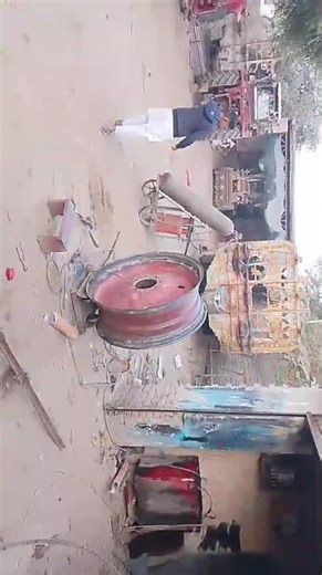 Amazing Tractor rim Restoration process|how to repair tractor rim| #reels restoration #capcut