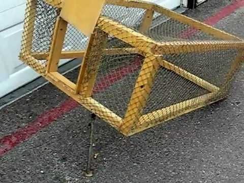 TNR drop trap for feral cats. Homemade.