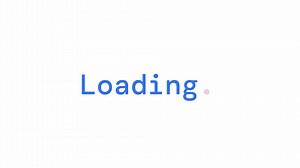 Basic blue colour loader animation. Sentence case. Text message 4K video footage on white background. Colorful loading progress indicator with alpha channel transparency for UI, UX web design
