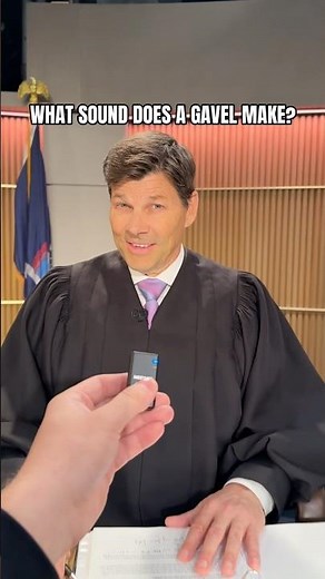 What Sound Does a Gavel Make? 💥 #HotBench #Shorts