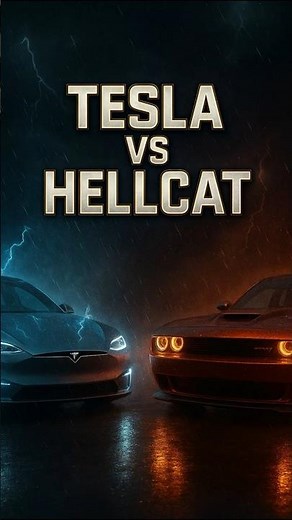 TESLA PLAID vs HELLCAT ⚡ WHO WINS?