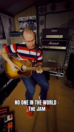 NO ONE IN THE WORLD - The Jam 🎯 Shirt from Sixty Six Clothing / Mod Shoes 🔴⚪️🔵 #thejam #paulweller #stevecradock #mod #acoustic | Kevin Iverson