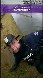 Cop’s Tough Act Fails Hilariously!