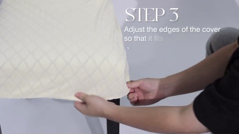 MOSAYT 100% Waterproof Dining Room Chair Covers Set of 4, Super Fit Stretch Jacquard Parson Chairs Slipcovers Removable Washable Chair Seat Protectors for Home, Kitchen, Banquet (Beige - XL)