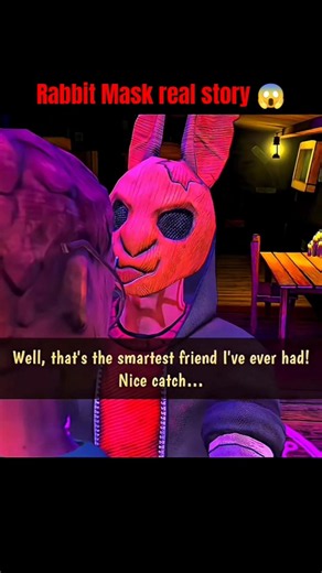 Rabbit Mask Horror Tale Real Story 😱 | #Shorts #horrortale #horrorgame